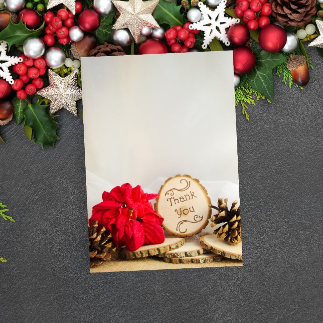 Agradecimiento de Boda Bosque Rústico con Flor de  (Subido por el creador)