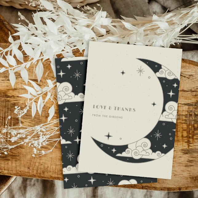 Agradecimiento de Boda Celestial Luna y Estrellas  (Subido por el creador)