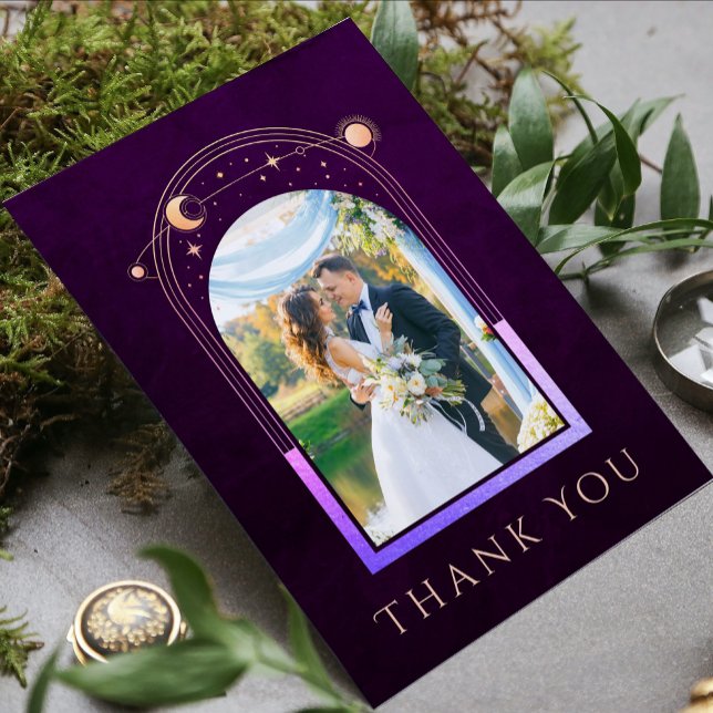 Agradecimiento de Boda Celestial Plum Rainbow (Subido por el creador)