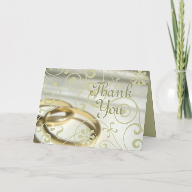 Agradecimiento de Boda (¡Color Personalizable!) (Anverso)