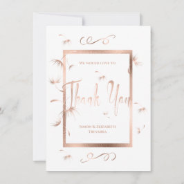 Agradecimiento de Boda con Fluff de Diente de León