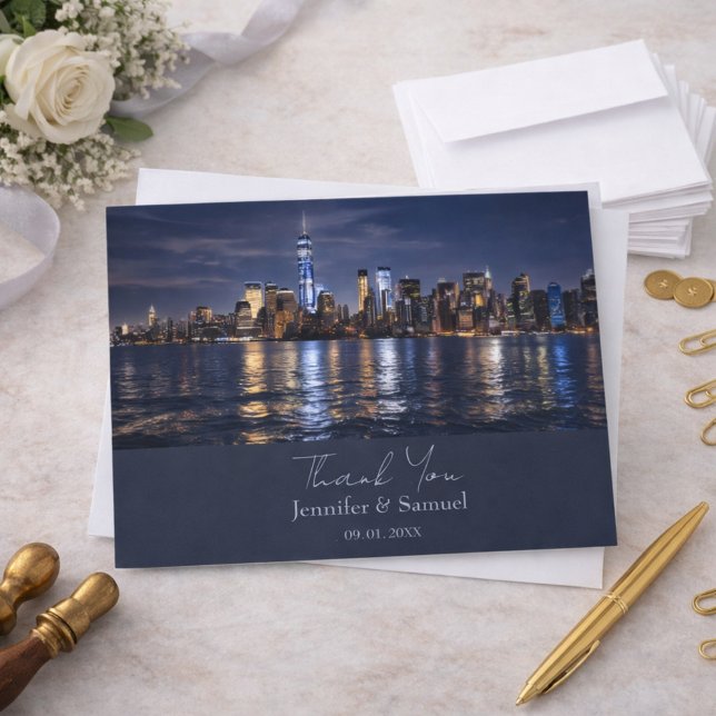 Agradecimiento de boda con panorama romántico de N (Subido por el creador)