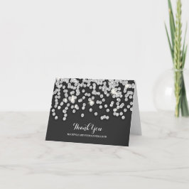 Agradecimiento de boda de diamantes de plata