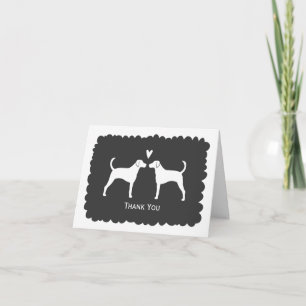Agradecimiento de boda de Foxhounds