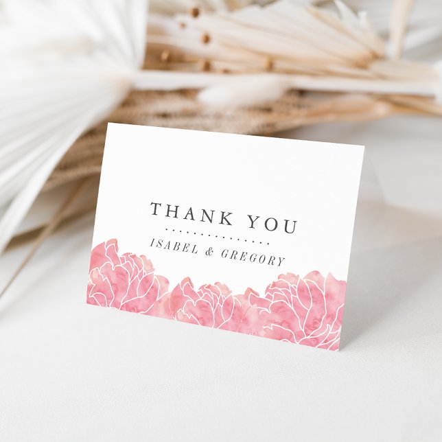 Agradecimiento de Boda de Peonías Rosa Rubor (Subido por el creador)