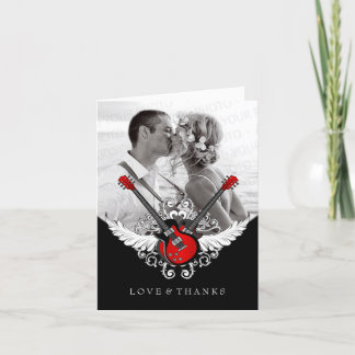 Agradecimiento de Boda de Rock and Roll