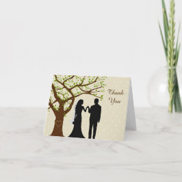 Agradecimiento de boda del árbol de roble de la no