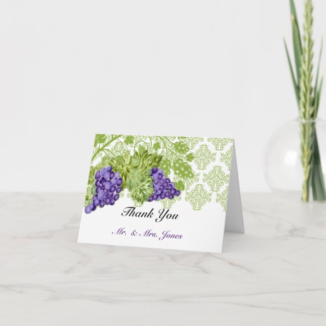 Agradecimiento de Boda del Jardín de la Vid (Anverso)