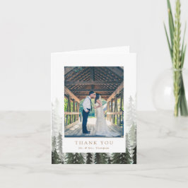 Agradecimiento de Boda en Bosque de Pinos