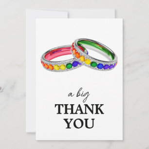 🌈 Agradecimiento de boda Entrelazados en Orgullo