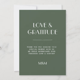 Agradecimiento de boda minimalista escandinavo ver