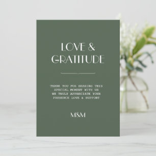 Agradecimiento de boda minimalista escandinavo ver