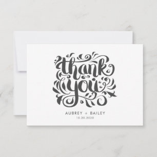 Agradecimiento de Boda Personalizado con Caligrafí