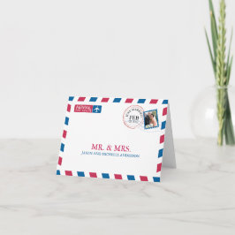 Agradecimiento de Boda por Correo Aéreo