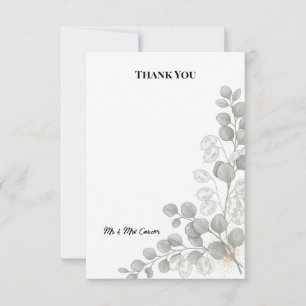 Agradecimiento de boda Silver Eucalyptus Lunaria c