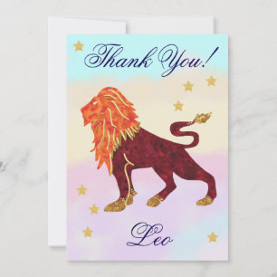 Agradecimiento de cumpleaños de Leo pintado a mano