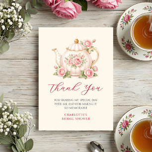 Agradecimiento de Desayuno Nupcial con Té