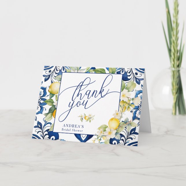 Agradecimiento de Desayuno Nupcial de Limón Cítric (Anverso)