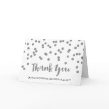 Agradecimiento de Despedida de Soltera con Confeti