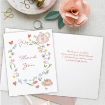 Agradecimiento de Despedida de Soltera con Té Capr