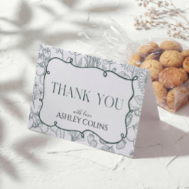 Agradecimiento de Despedida de Soltera en Verde Sa