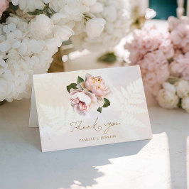 Agradecimiento de Despedida de Soltera Floral Rosa