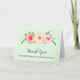 Agradecimiento de Despedida de Soltera Rosa Mint V