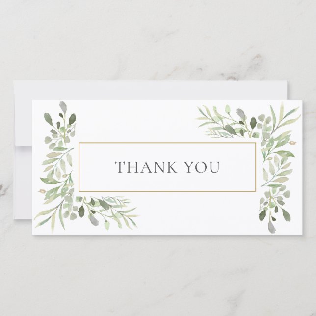 Agradecimiento de elegante vegetación de eucalipto (Anverso)