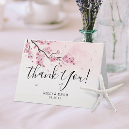 Agradecimiento de Flor de Cerezo Floral Rosa Acuar