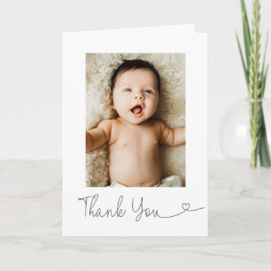 Agradecimiento de foto de bebé Corazón moderno Bab