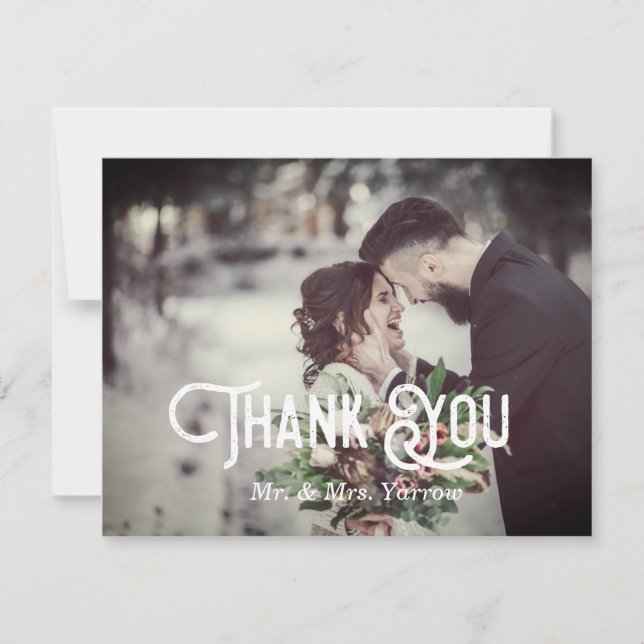 Agradecimiento de Foto de Boda (Anverso)