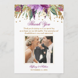 Agradecimiento de Foto de Boda con Amethyst Brilla