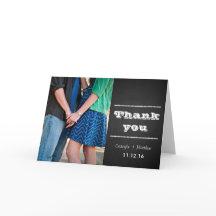 Agradecimiento de foto de boda de parejas de pizar