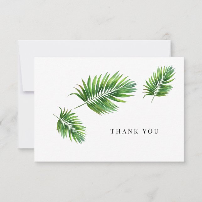 Agradecimiento de funeral de vegetación tropical p (Anverso)