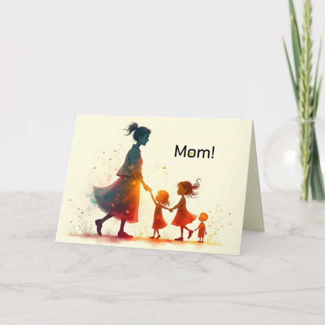 AGRADECIMIENTO DE LA TARJETA DEL DÍA DE LA MADRE. (Anverso)