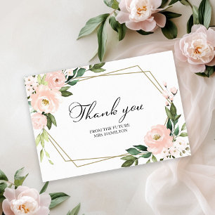 Agradecimiento de Llamativa Ducha de Novia Floral