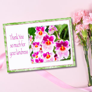 Agradecimiento de Orquídea Tropical Gracias 
