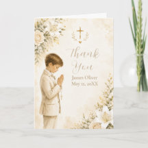 Agradecimiento de Primera Comunión Floral