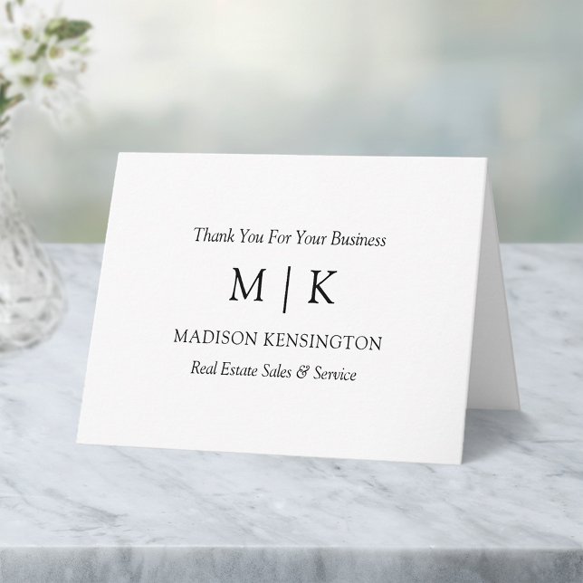 Agradecimiento del negocio de los logotipos (Customize to add text to inside of card.)