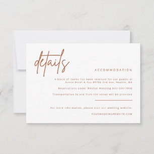 Agradecimiento Detalles simples Tarjeta de inscripción de invitac