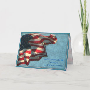 Agradecimiento Día de los Veteranos, Gracias - Tarjeta Militar De