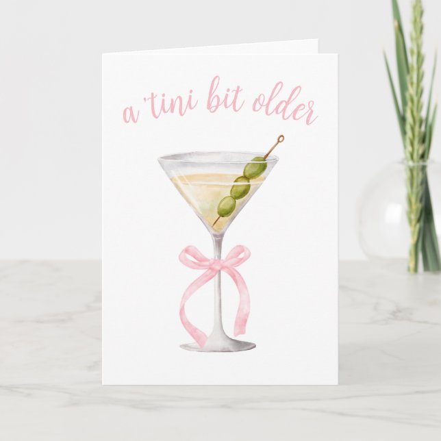 Agradecimiento Dirty Martini - Tarjeta de cumpleaños de Tini Bit  (Anverso)