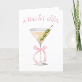 Agradecimiento Dirty Martini - Tarjeta de cumpleaños de Tini Bit 