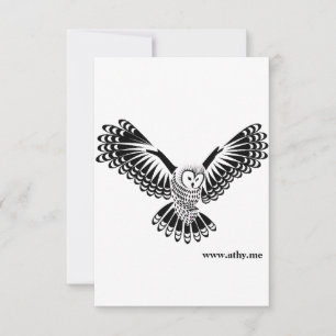 Agradecimiento Diseño de la tarjeta de felicitación Athy Ireland 