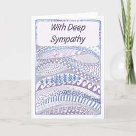 Agradecimiento Diseño de la tarjeta de simpatía cristiana Purple 