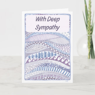 Agradecimiento Diseño de la tarjeta de simpatía cristiana Purple