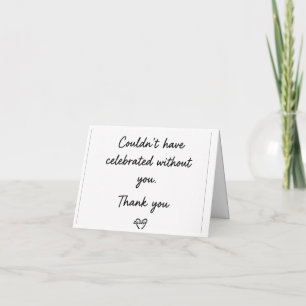 Agradecimiento Diseño de tarjeta de felicitación de agradecimient