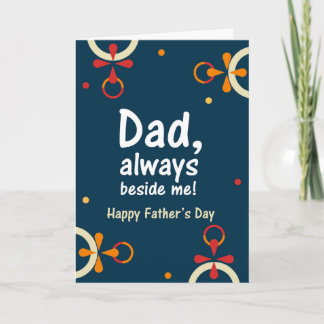 Agradecimiento Diseño de Tarjeta del Día del Padre: Floral Geomét