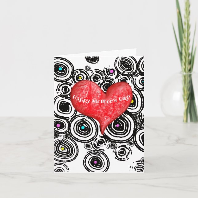 Agradecimiento Divertida y divertida tarjeta del día de la madre (Anverso)