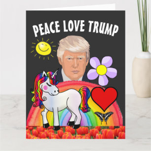 Agradecimiento DONALD TRUMp CUADRO DE CUMPLEAÑOS DE PAZ TARJETA D